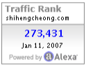 Alexa Ranking Jan 2007